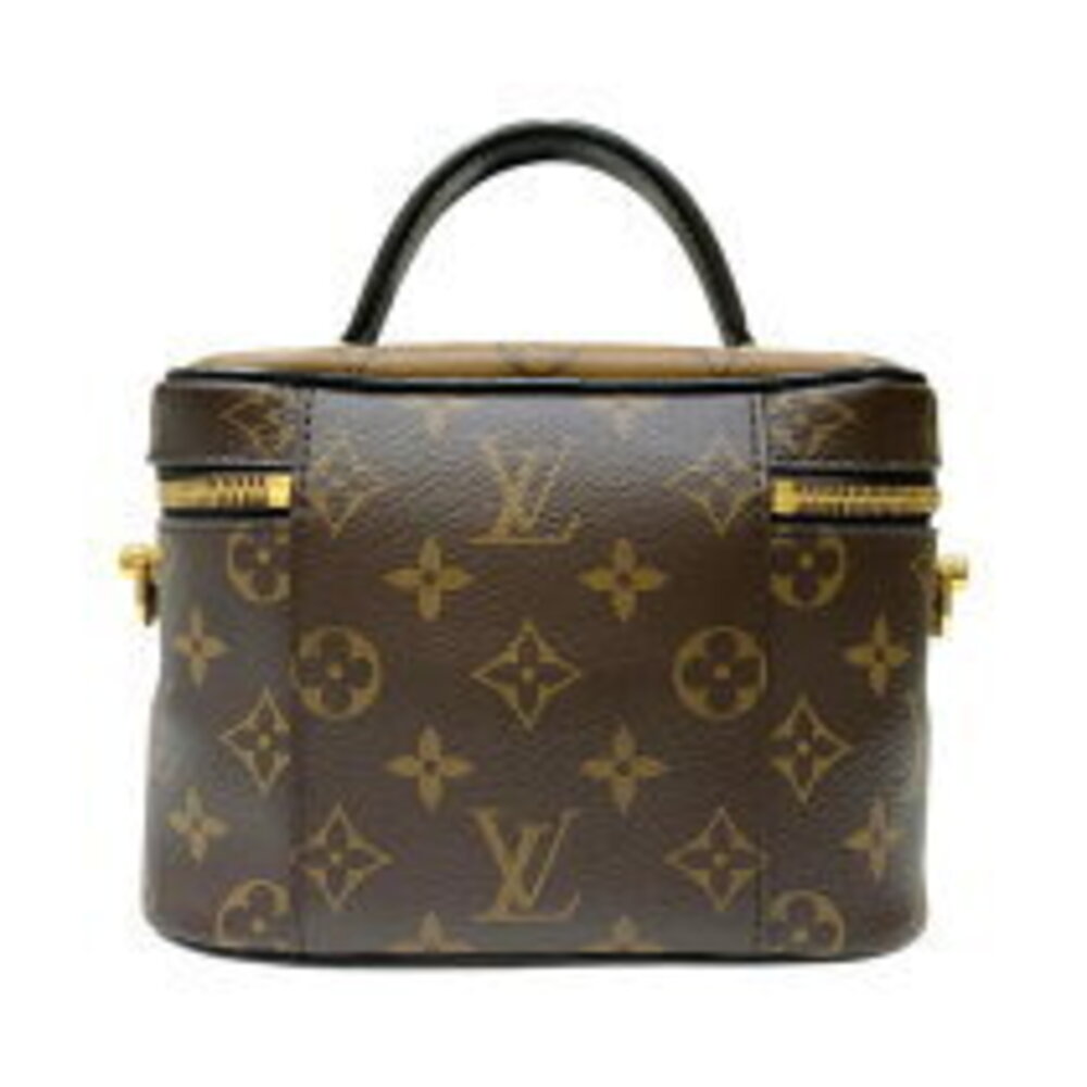 Louis Vuitton Vanity Bag Shoulder Monogram Leather NV Reverse Canvas Brown